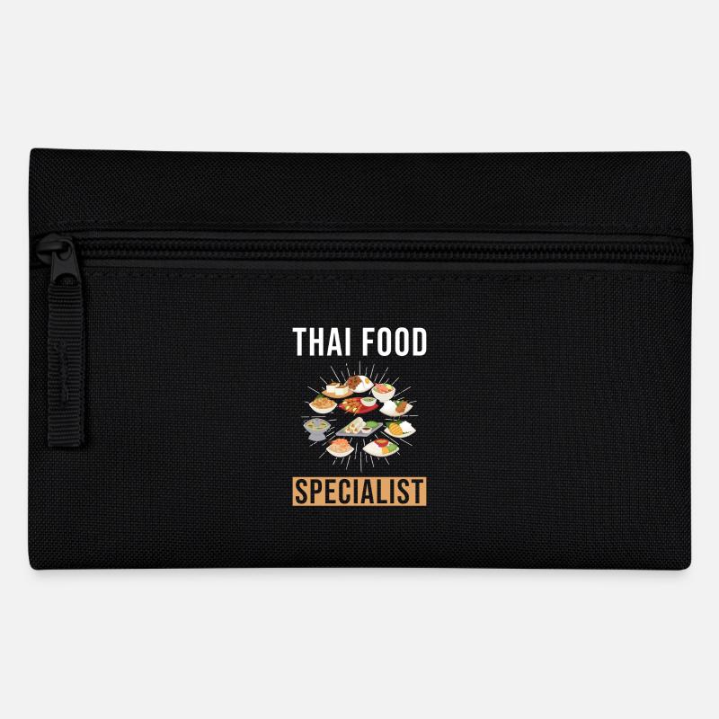 Thai Essen Spezialist - Federtasche - Schwarz