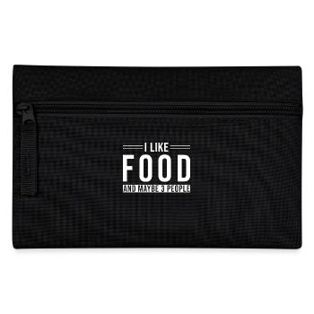 Essen I like Food and maybe 3 People - Federtasche - Schwarz - Vorne