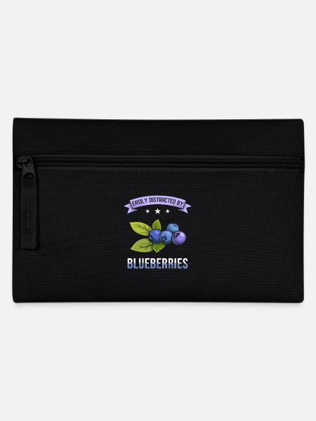 Blaubeeren Spruch - Federtasche - Schwarz