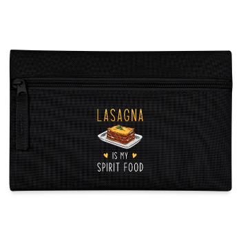 Nourriture préférée des lasagnes - Trousse - noir - Devant