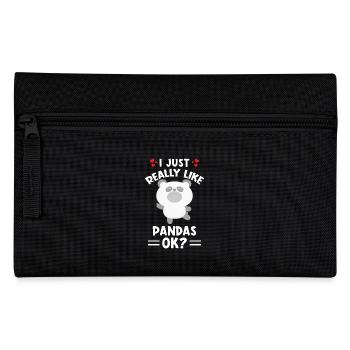 I just really like Pandas ok - Federtasche - Schwarz - Vorne