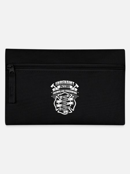 Ehrenamt Feuerwehr - Federtasche - Schwarz