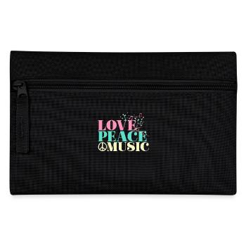 Love Peace Music - Federtasche - Schwarz - Vorne