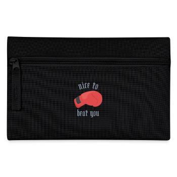 Boxer Geschenk Boxhandschuh - Federtasche - Schwarz - Vorne