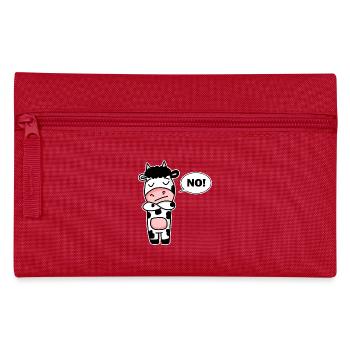Cow No - Pencil Case - red - Front