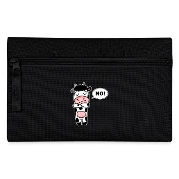 Cow No - Pencil Case - black - Front