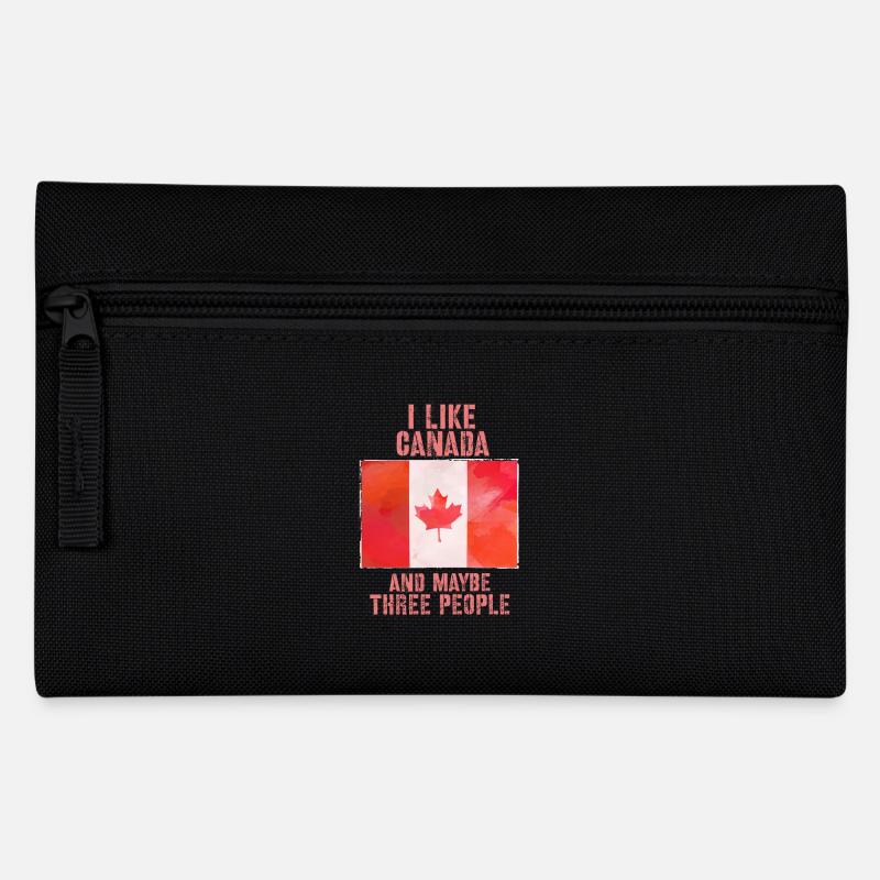 Kanada - Federtasche - Schwarz