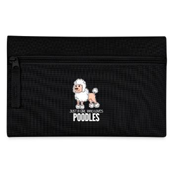 Pudel Hund - Federtasche - Schwarz - Vorne