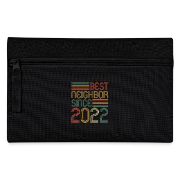 Best neighbor since 2022 Nachbarn Nachbar - Federtasche - Schwarz - Vorne
