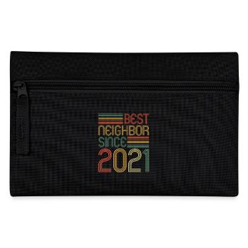 Best neighbor since 2021 Nachbarn Nachbar - Federtasche - Schwarz - Vorne