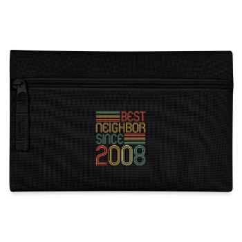 Best neighbor since 2008 Nachbarn Nachbar - Federtasche - Schwarz - Vorne