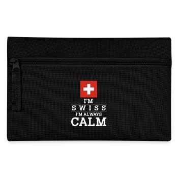 Im Swiss Im always calm - Federtasche - Schwarz - Vorne
