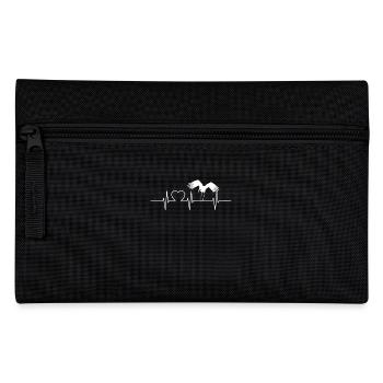 Storks Storks Heartbeat ECG Heartbeat Stork - Pencil Case - black - Front