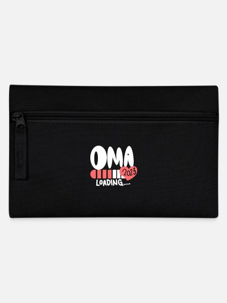 Oma 2023 - Werdende Oma 2023 - Federtasche - Schwarz