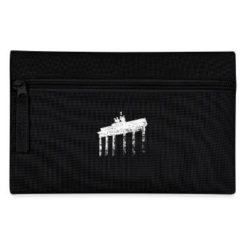 Berlin Brandenburger Tor Vintage Skyline Berliner - Federtasche - Schwarz - Vorne