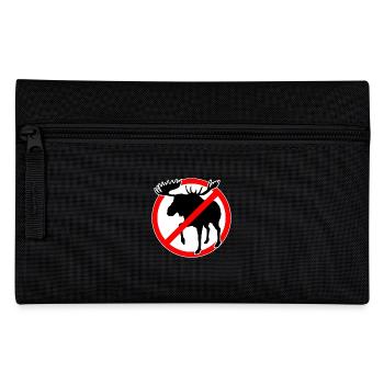 no moose allowed. Moose forbidden - Pencil Case - black - Front