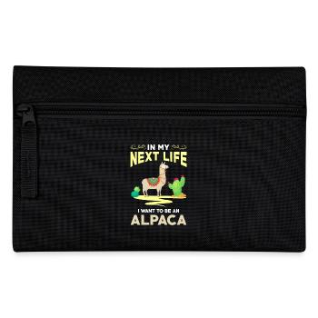 Alpaca - Pencil Case - black - Front