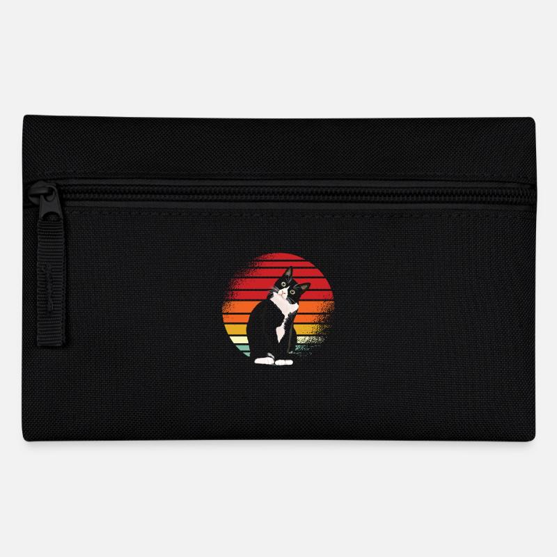 Chat Noir Rétro - Trousse - noir