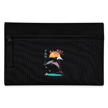 Dolphin Japan Aesthetic - Pencil Case - black - Front
