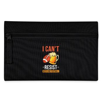 Beer and American Football - Pencil Case - black - Front