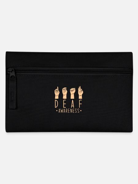 DEAF - Pencil Case - black