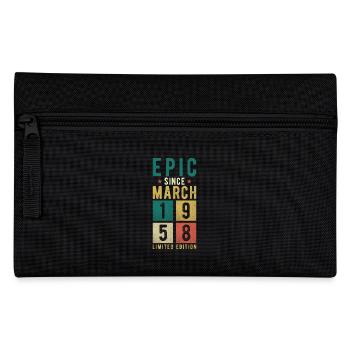 Birthday March 1958 - Pencil Case - black - Front