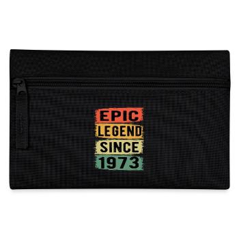 Born 1973 Birthday Gift - Pencil Case - black - Front