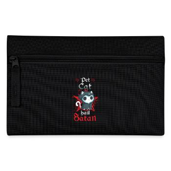 Pet Cat Hail Satan - Federtasche - Schwarz - Vorne
