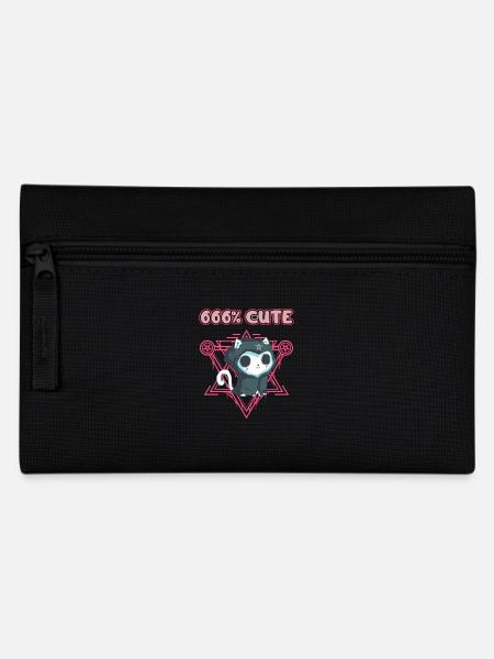 666% Cute kawaii Satanic Goth - Federtasche - Schwarz