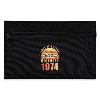 Geburtstag Dezember 1974 - Federtasche - Schwarz - Vorne