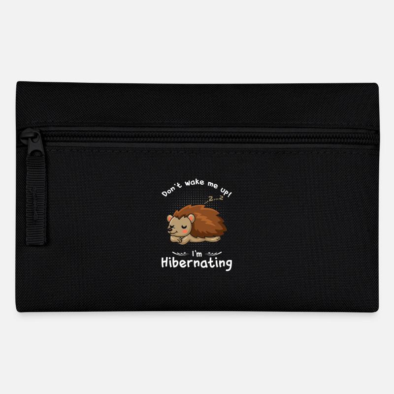 Hibernation Don’t Wake Me Hedgehogs - Trousse - noir