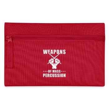 Schlagzeuger Drummer Geschenk - Federtasche - Rot - Vorne