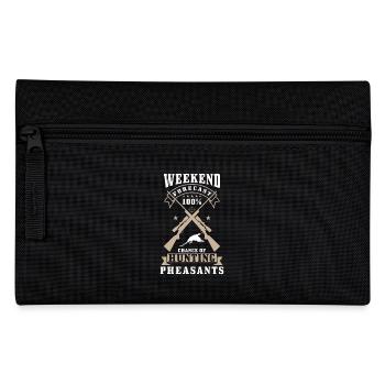 Pheasant Hunter Saying - Pencil Case - black - Front