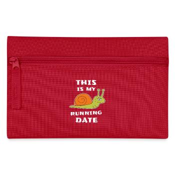 Slow Snail Runner Jogging - Pencil Case - red - Front