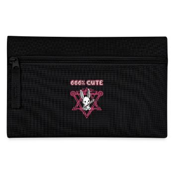 666% Cute kawaii Satanic Goth - Pencil Case - black - Front