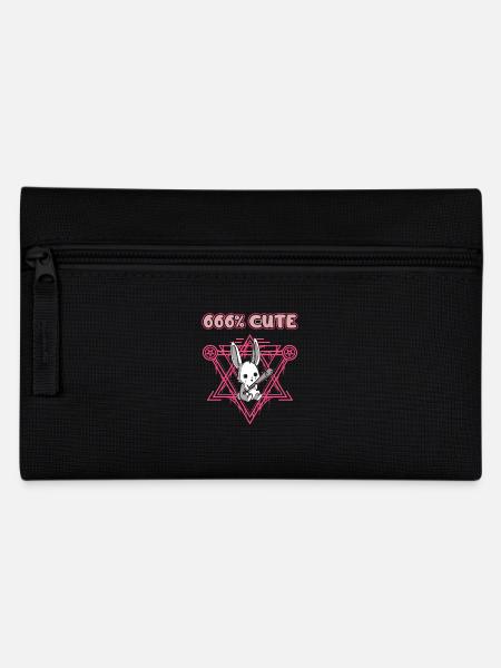 666% Cute kawaii Satanic Goth - Federtasche - Schwarz