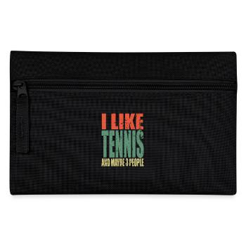 Le tennis dit drôle - Trousse - noir - Devant