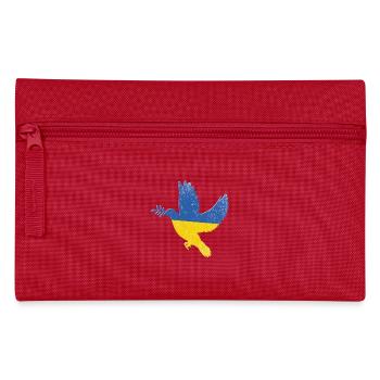 Ukraine Flag Peace Symbol - Flag Of Ukraine - Pencil Case - red - Front