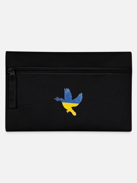 Symbole de paix du drapeau de l’Ukraine - Drapeau de l’Ukraine - Trousse - noir