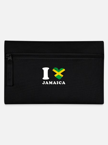 I love Jamaica - Pencil Case - black