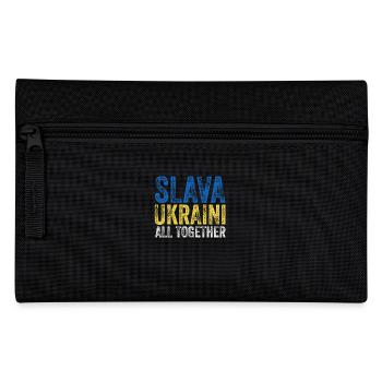 Slava Ukraini Ukraine Saying - Pencil Case - black - Front