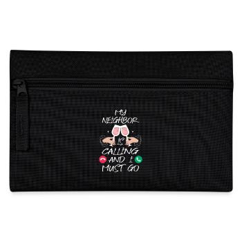 Boire avec un voisin - Trousse - noir - Devant