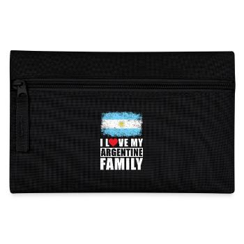 Argentinien Familie - Federtasche - Schwarz - Vorne