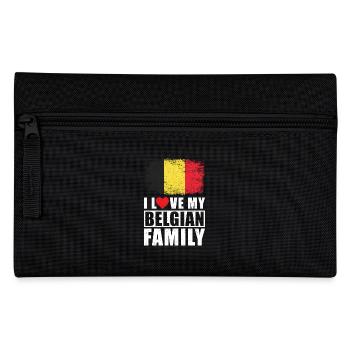 Belgien Familie - Federtasche - Schwarz - Vorne