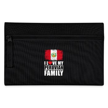 Peru Family Love Saying - Pencil Case - black - Front