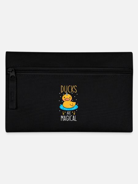 Ente Spruch - Federtasche - Schwarz