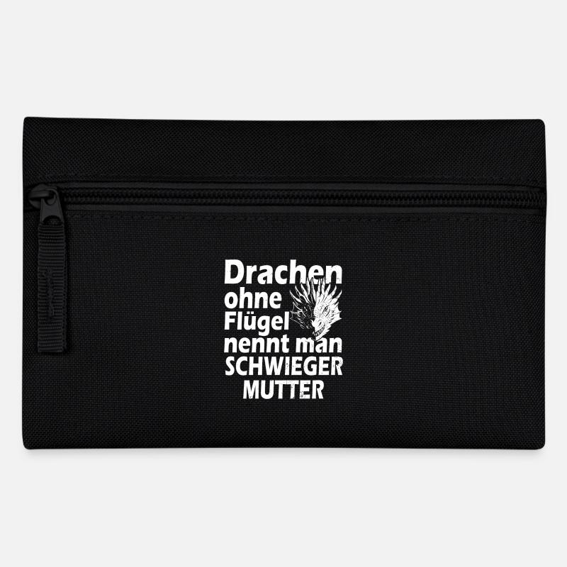 Drache schwiegermutter - Federtasche - Schwarz
