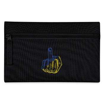 Ukraine Middle Finger - Pencil Case - black - Front