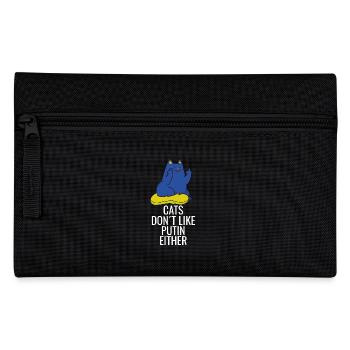 Ukraine cats don't like Putin either - Pencil Case - black - Front