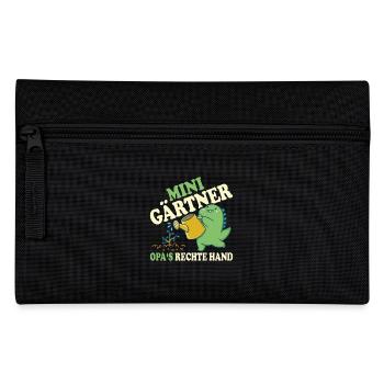 Opa kind Gärtner - Federtasche - Schwarz - Vorne